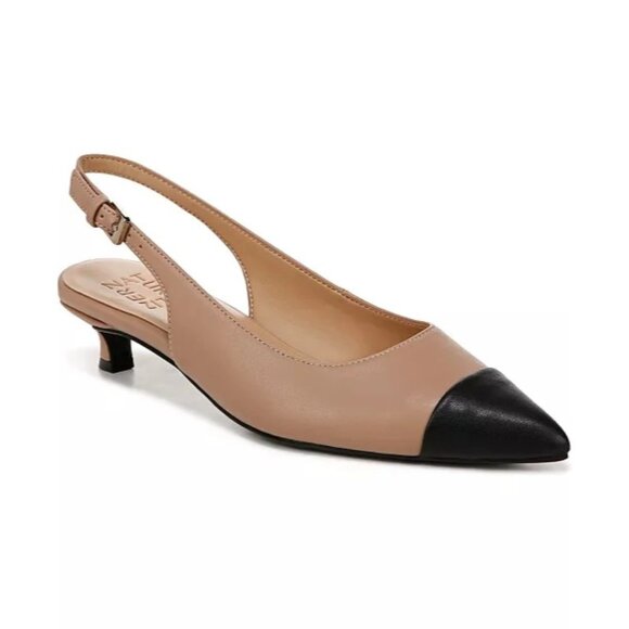 Naturalizer Shoes - Naturalizer Gazing Kitten nude Heel Slingbacks shoes heels size 10